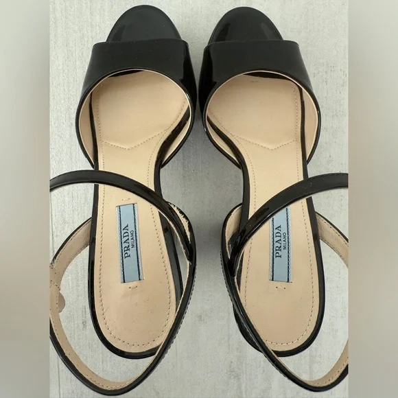 Prada Black High Platform Sandals size 37 - Picture 3 of 6